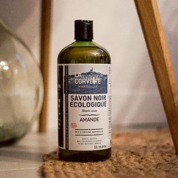 LA CORVETTE 法釩 經典濃縮黑皂液-甜杏-1000ml