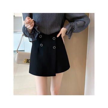 不規則裙褲女秋季2025新款高腰a字包臀顯瘦氣質短款西裝褲裙短褲