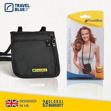 【Travel Blue 藍旅】Ultra Slim 超薄貼身頸掛袋