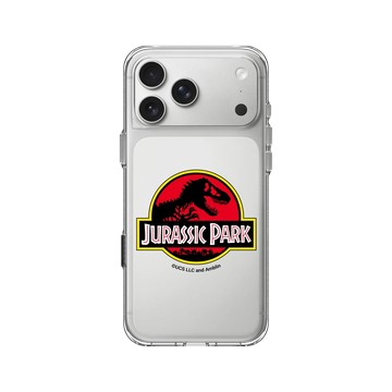 iPhone 17 Pro Max Clear Case（相機按鈕） 透明 - Jurassic Park/ Jurassic World - 侏羅紀公園logo