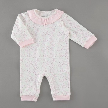 【Deux Filles有機棉】嬰兒長袖連身衣/包屁衣 繽紛櫻桃