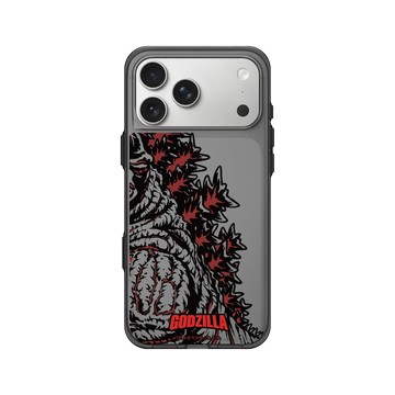 iPhone 17 Pro Max Clear (相機按鈕) 酷墨灰 - 哥吉拉 Godzilla - 紅蓮化背脊
