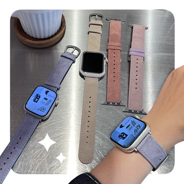 復古仿舊水洗風真皮錶帶 適用iWatch Series 1~7代 替換錶帶 手錶帶 Apple Watch Unicorn