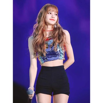 lisa緊身高腰爵士舞蹈演出褲子