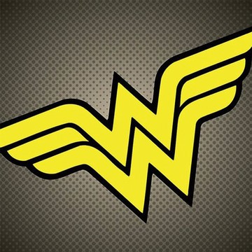 華納DC 無框掛畫 限量壁畫掛畫 神力女超人 logo 40X40