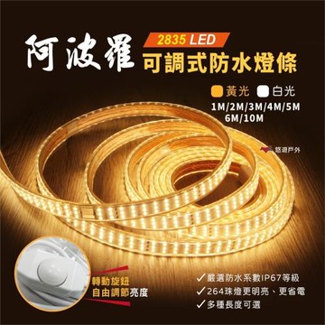 【Camp Plus】阿波羅 LED燈條 10M 白光/黃光 第三代防水接頭 LED 燈條 OSRAM合格工廠 2835燈芯 悠遊戶外