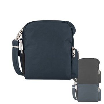 Travelon CLASSIC防盜斜側包(TL-42224)(美國防盜包/RFID防竊取/防割斷肩帶/側背包/母親節禮物/GetSport)