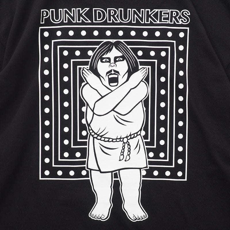 パンクドランカーズ PUNK DRUNKERS ぱんくど族TEE(BLACK)パンク