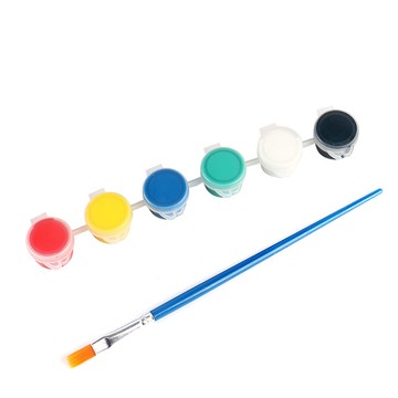 【W先生】6色 8色 3ml 贈畫筆 丙烯顏料 壓克力顏料 水彩顏料 美術 彩繪 塗鴉 畫畫 繪畫 教材 教具 兒童繪畫