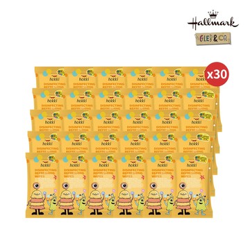 【Hallmark合瑪克】Hokki 30s 小怪獸全護抗病毒抗菌濕紙巾 箱購30包－官方旗艦店