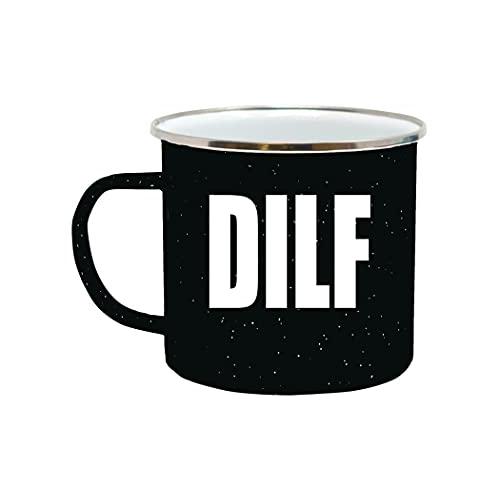 Funny DILF Dad Camp Mug Enamel Camping Coffee Cup Gift For Father s Day Hus