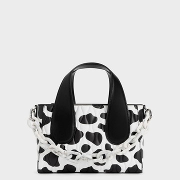 Iva 乳牛波浪紋托特包