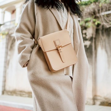 【切線派】TANGENT LINEAR手工真皮女士肩背包斜挎包二战通讯包