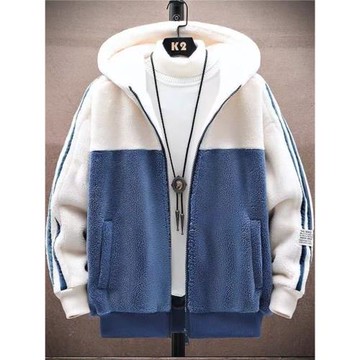 秋冬新款抓絨衣男士加絨加厚搖粒絨開衫運動衛衣休閑百搭外套上衣