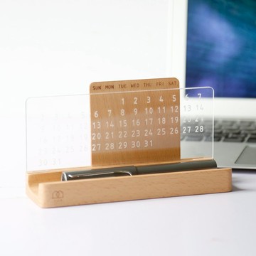 好日子-原木萬年曆 ─ 居家辦公小物  送禮包裝 加購刻字