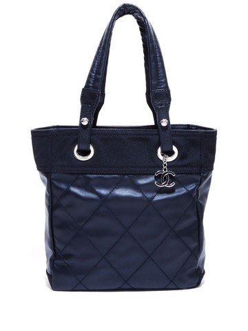 CHANEL Pre-Owned - 2007-2008 Paris Biarritz PM tote bag - women - Leather - One Size - Black