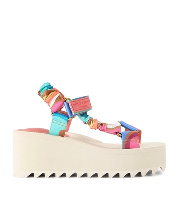 Kurt Geiger London Satin Orion Wedge Sandals