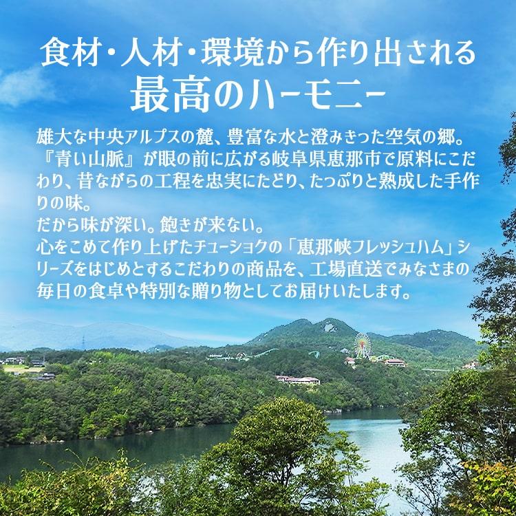 恵那峡フレッシュハム Bセット(荒びきポークウィンナー・ピリ辛ポークウィンナー・ゆず入りポークハム・昔風ポークハム)