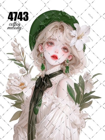 original sticker no.4743 人物貼紙 原創貼紙 原創人物貼紙 裝飾貼紙 cotton melody