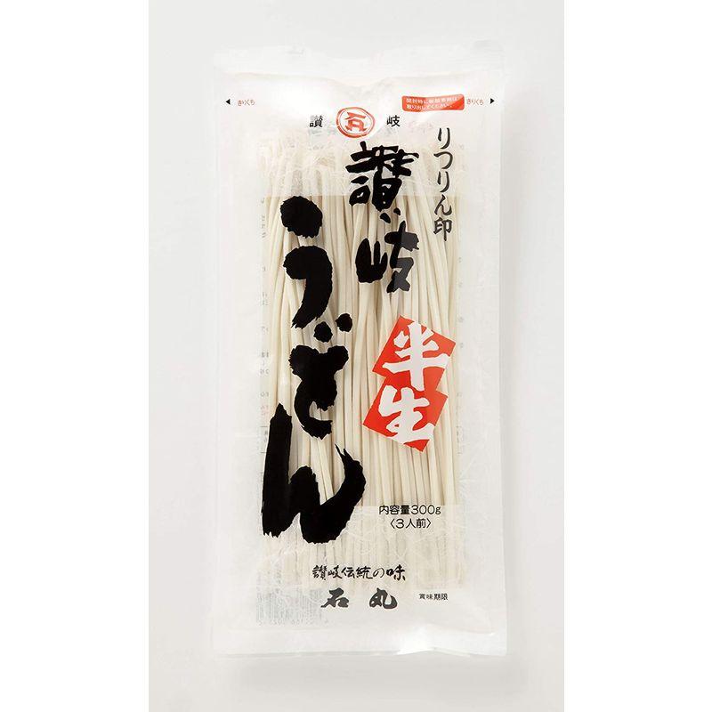 石丸製麺 半生りつりん印讃岐うどん 300g(3人前)×10袋箱