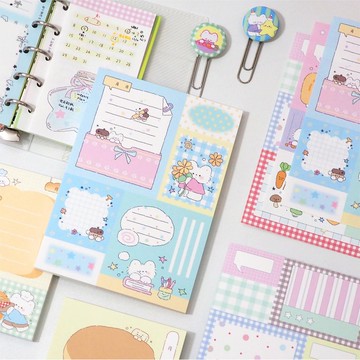 小狗巴士VOL.9 可愛鹽系 便簽本手帳拼貼分格便簽紙