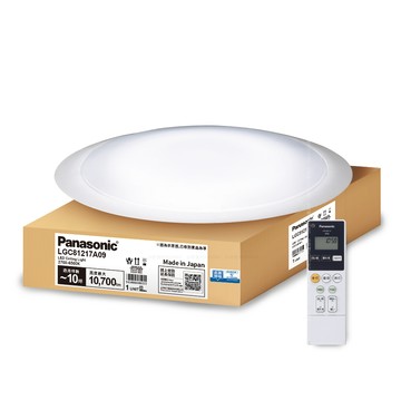 Panasonic 70.6W 8-10坪 LED調光調色遙控吸頂燈LGC81217A09 白境大光量 日本製