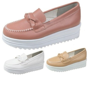 白鳥麗子 [現貨快出] 台灣製 皮革 厚底鞋 樂福鞋 懶人鞋 3色