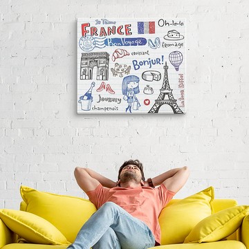 【日本 VisualSonic】藍牙畫布音箱- France