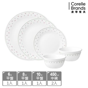【美國康寧】CORELLE 莓好時光-5件式餐盤組-E01