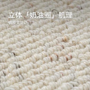 法式奶油風新西蘭羊毛客廳地毯輕奢高級臥室現代簡約地毯家用地墊
