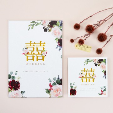 結婚書約夾套組 |【玫瑰園】現成結婚書約