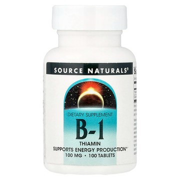 Source Naturals, B-1，硫胺，100 片