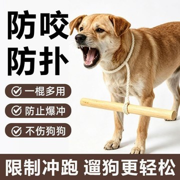 💕爆款優選🔥寵物限速安全棒絆狗棍狗掛木棍防咬人防追車狗狗限速器狗叼棍