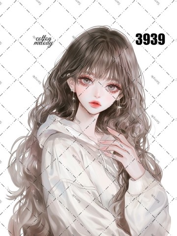 original sticker no.3939 人物貼紙 原創貼紙 原創人物貼紙 裝飾貼紙 cotton melody