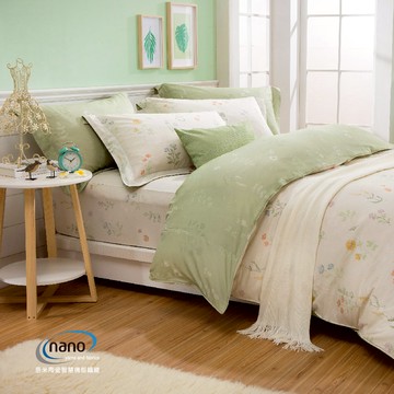 鋪棉兩用被 /純粹好棉100%無異纖精梳純棉 /2317莉內婭(綠)