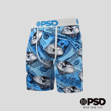 【PSD Underwear 官方旗艦店】MONEY- 平口四角褲-深藍寶藏-藍色