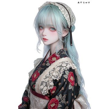 【9 月新款】07-143-0012 人物貼紙 幻想復古浪漫喫茶
