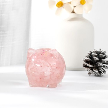 【晶石能量萌寵】開運小豬(七種水晶可選)