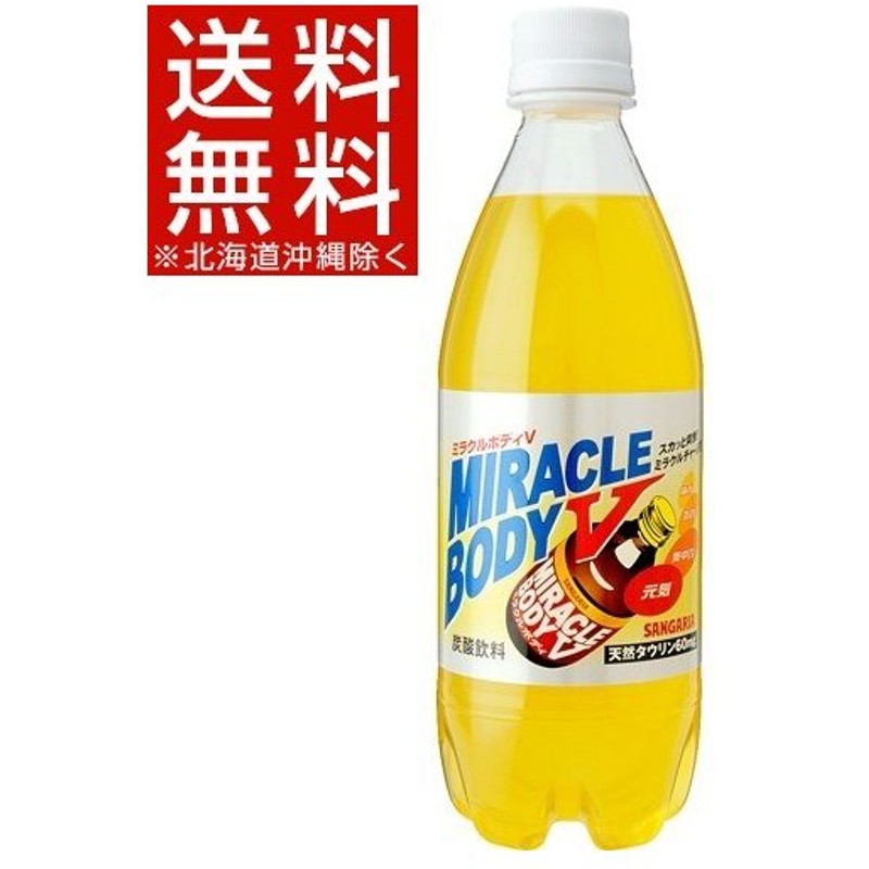 有名なブランド サンガリア ミラクルボディV 500ml ペットボトル ×48本 24本入×2ケース 送料無料  materialworldblog.com