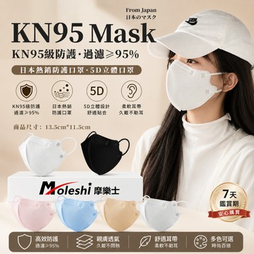 🔥在台出貨下殺1元🔥滿100送10片 5D日系口罩 日本熱銷款 款輕量化KN95 3D立體口罩 KN95防護口罩4D口罩