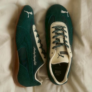 PUMA SPEEDCAT x MONDAY SLEEPING CLUB 森林綠 麂皮 男女 聯名款 408845-01