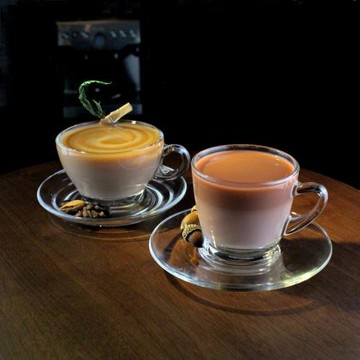 Ocean歐欣玻璃杯泰國進口 玻璃熱飲咖啡杯卡布奇諾耐熱拉花杯帶碟