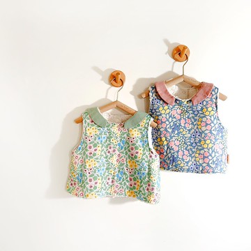 日暮里花園 有機棉手作羊毛絨背心(三種穿法)