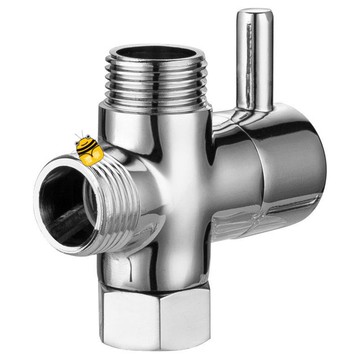 熱銷🔥花灑分水器全銅快開淋浴三通一進二出分水閥4分6分轉換器配件接頭SUP