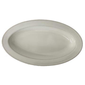 miyama Racca橢圓深皿 瓷  24 x 13.8 x 3.2cm  乳白色  1個