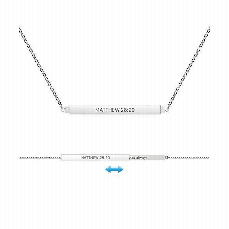 Seensea バーネックレス インスピレーションを与える聖書の言葉 やる気が出る秘密の引用句ネックレス ガールズ レディース並行輸入品 Shebbqzqkj レディースアクセサリー Panamericanschool Pa Net