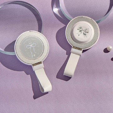 緞光蝴蝶結15W二合一磁吸支架無線充電器(手機+Watch)