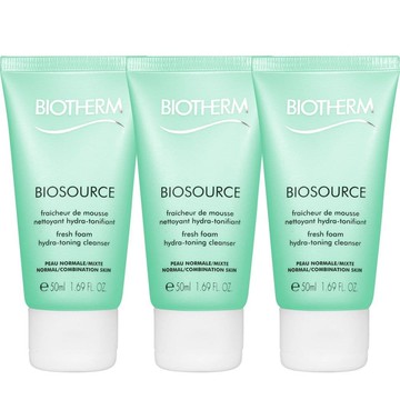 【BIOTHERM 碧兒泉】活泉平衡潔顏膠(50ml)*3(公司貨)
