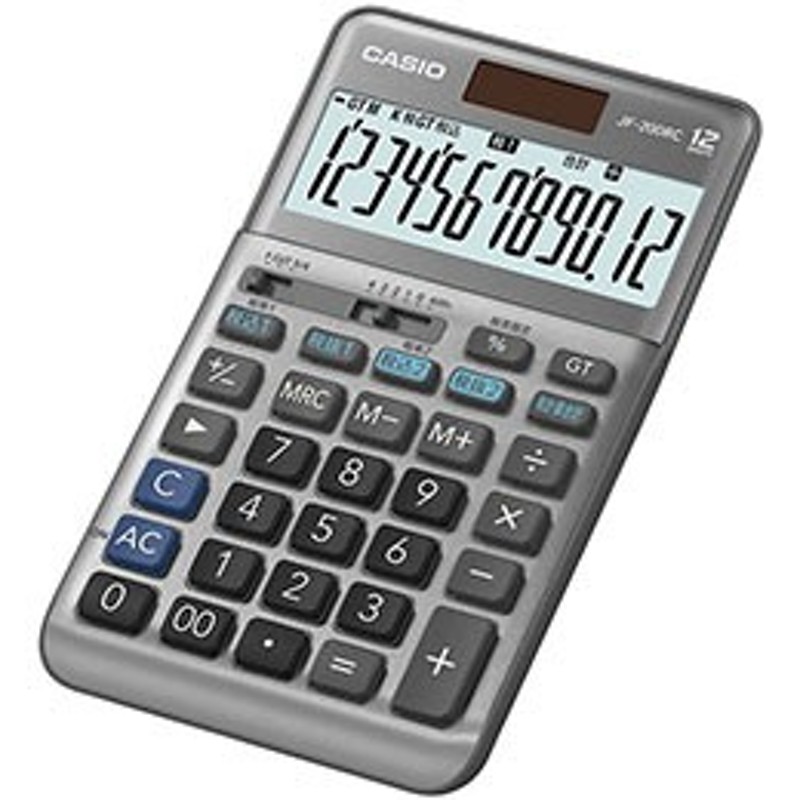 ☆カシオ計算機 CASIO 軽減税率電卓 ジャストタイプ12桁 JF-200RC-N 通販 LINEポイント最大1.0%GET | LINEショッピング