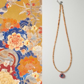 原創天然黃碧璽s925銀純手工毛衣鏈鎖骨鏈